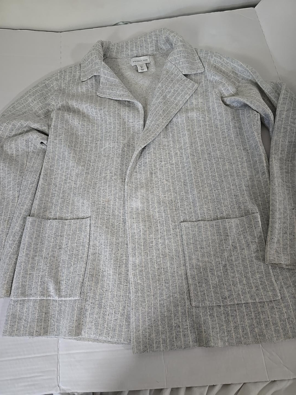 Sincerely Jules Light Gray Knit Shirt Jacket